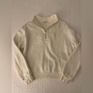 Cream Z-Supply Quarter-Zip Pullover